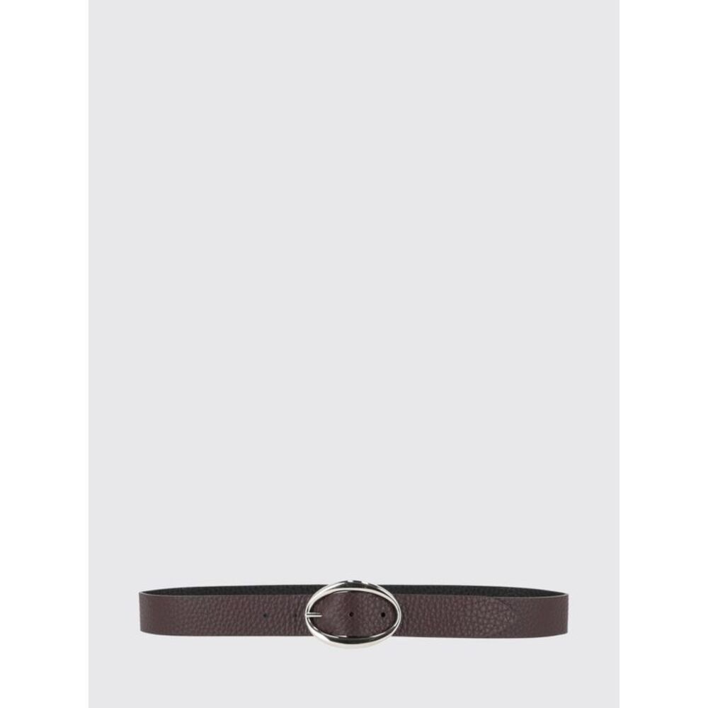 Orciani Women Hammered Calfskin Orciani Belt With Pin Buckle